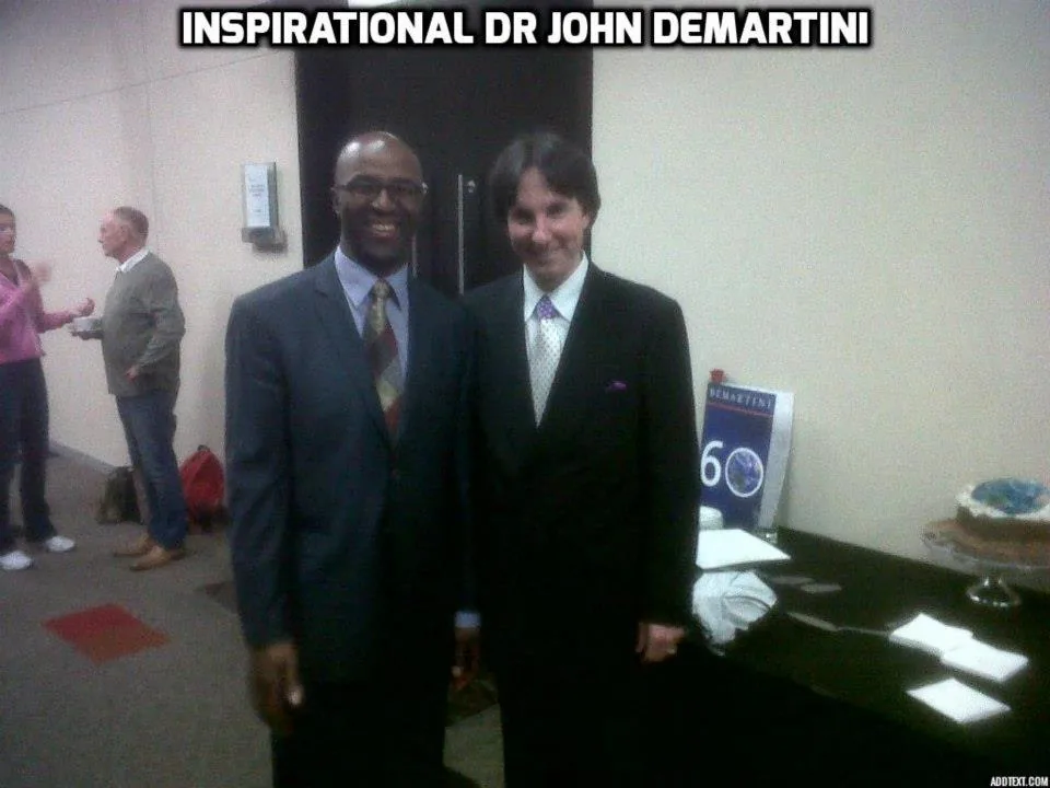 Ephraim Marobela with Dr John Demartini