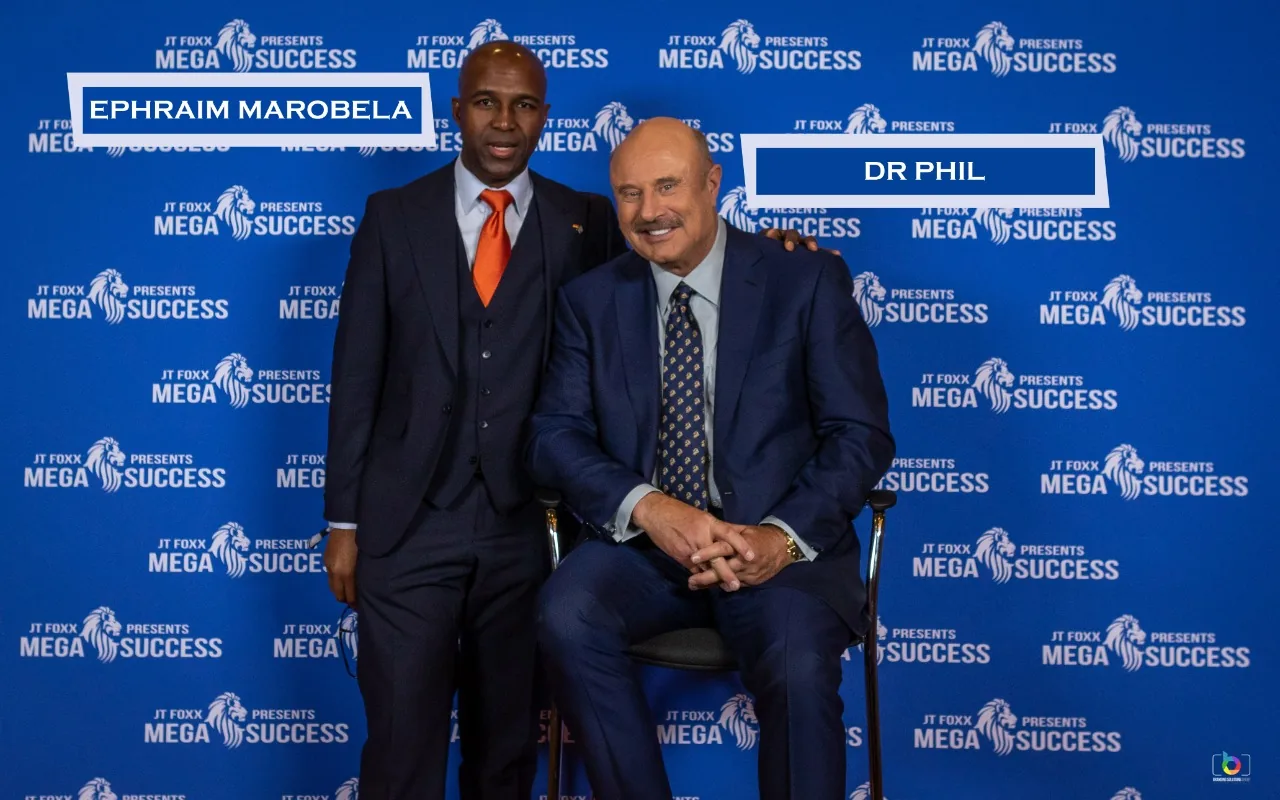 Ephraim Marobela with Dr Phil