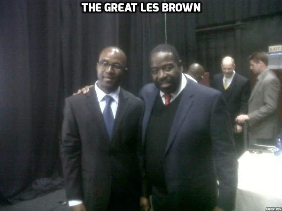 Ephraim Marobela with Les Brown