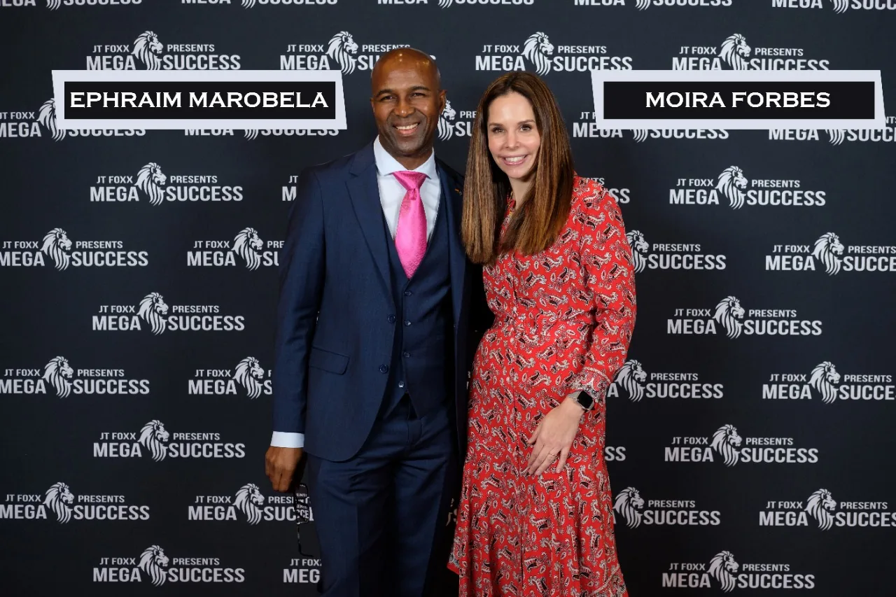 Ephraim Marobela with Moira Forbes