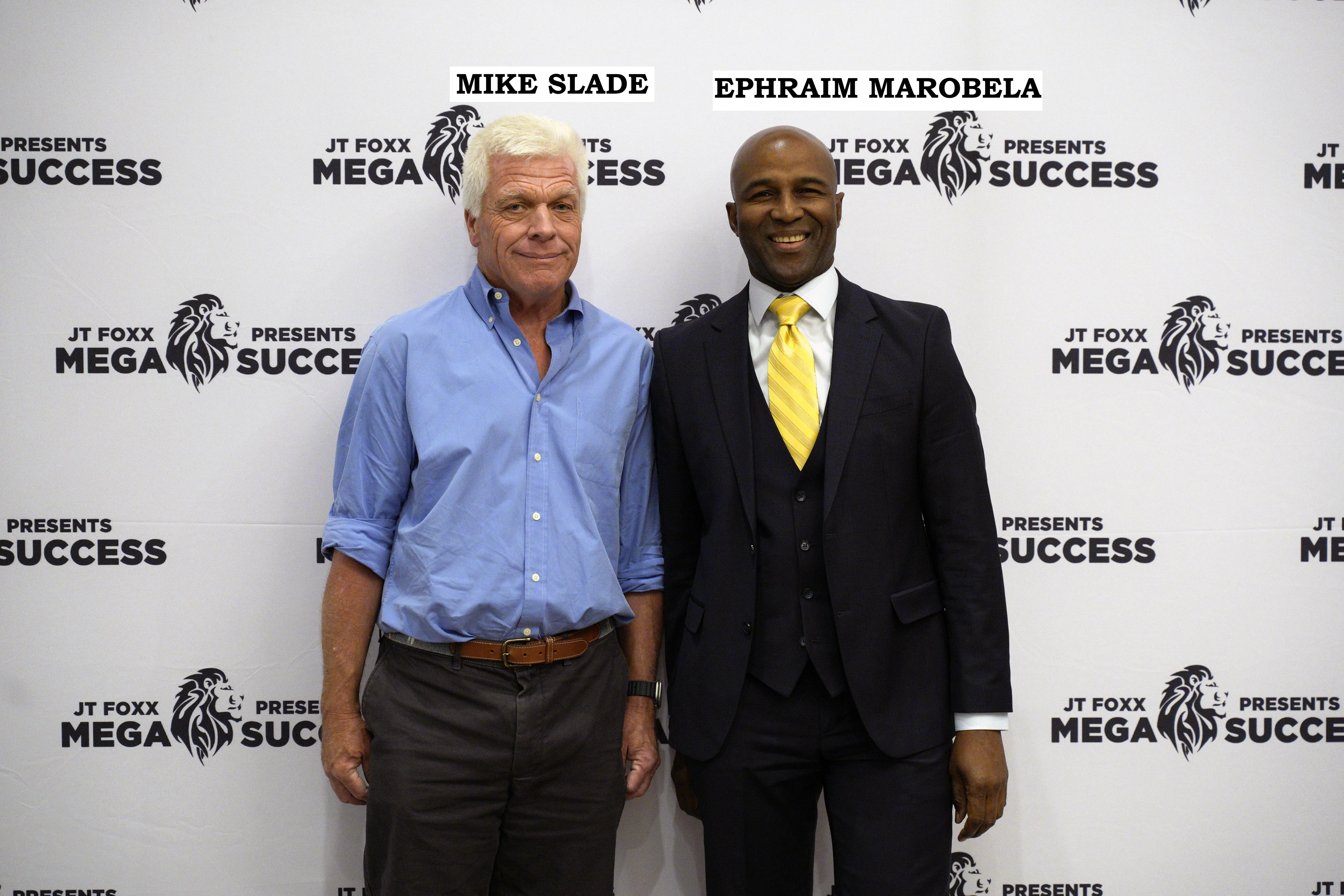Ephraim Marobela with Mike Slade