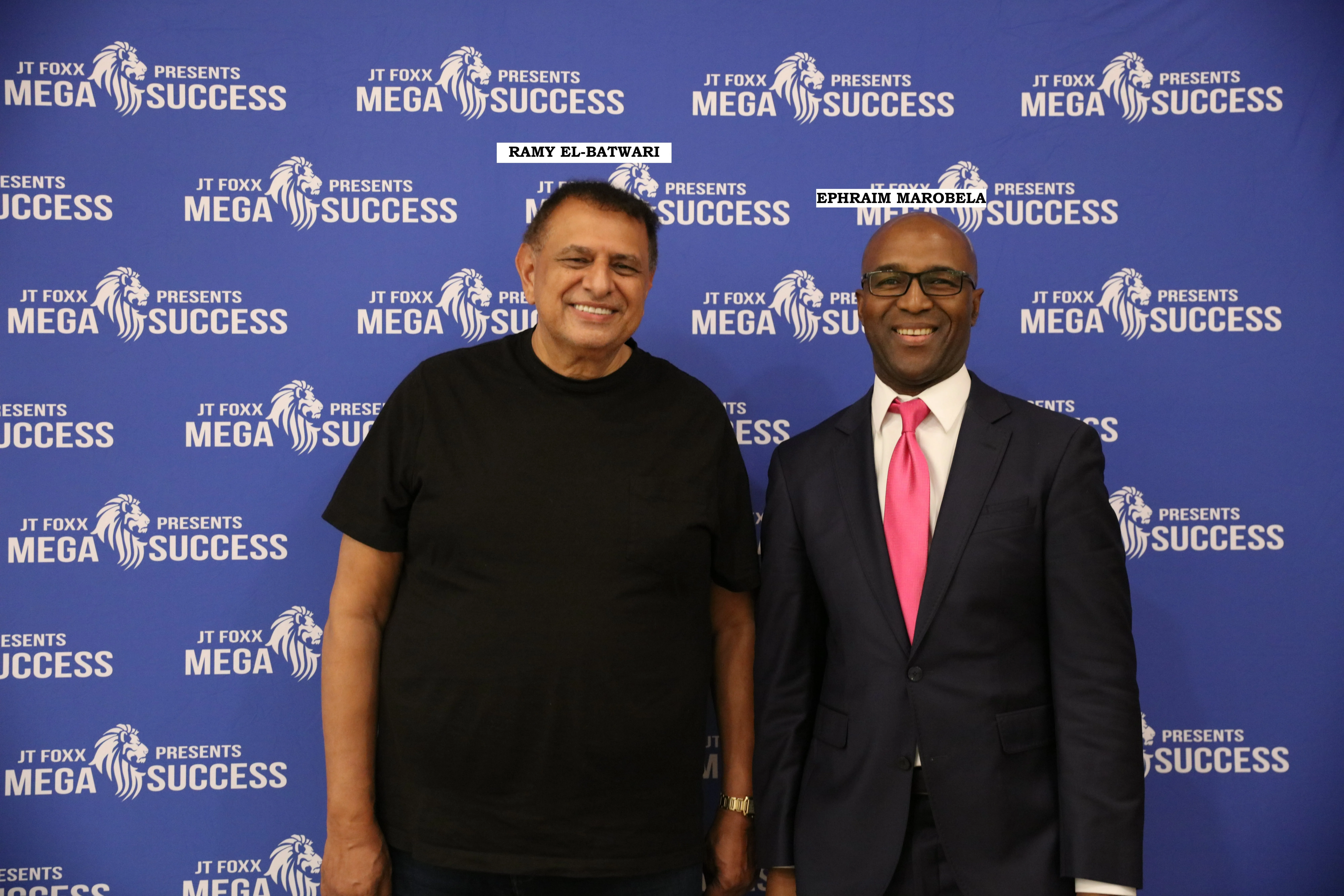 Ephraim Marobela with Ramy El-Batrawi