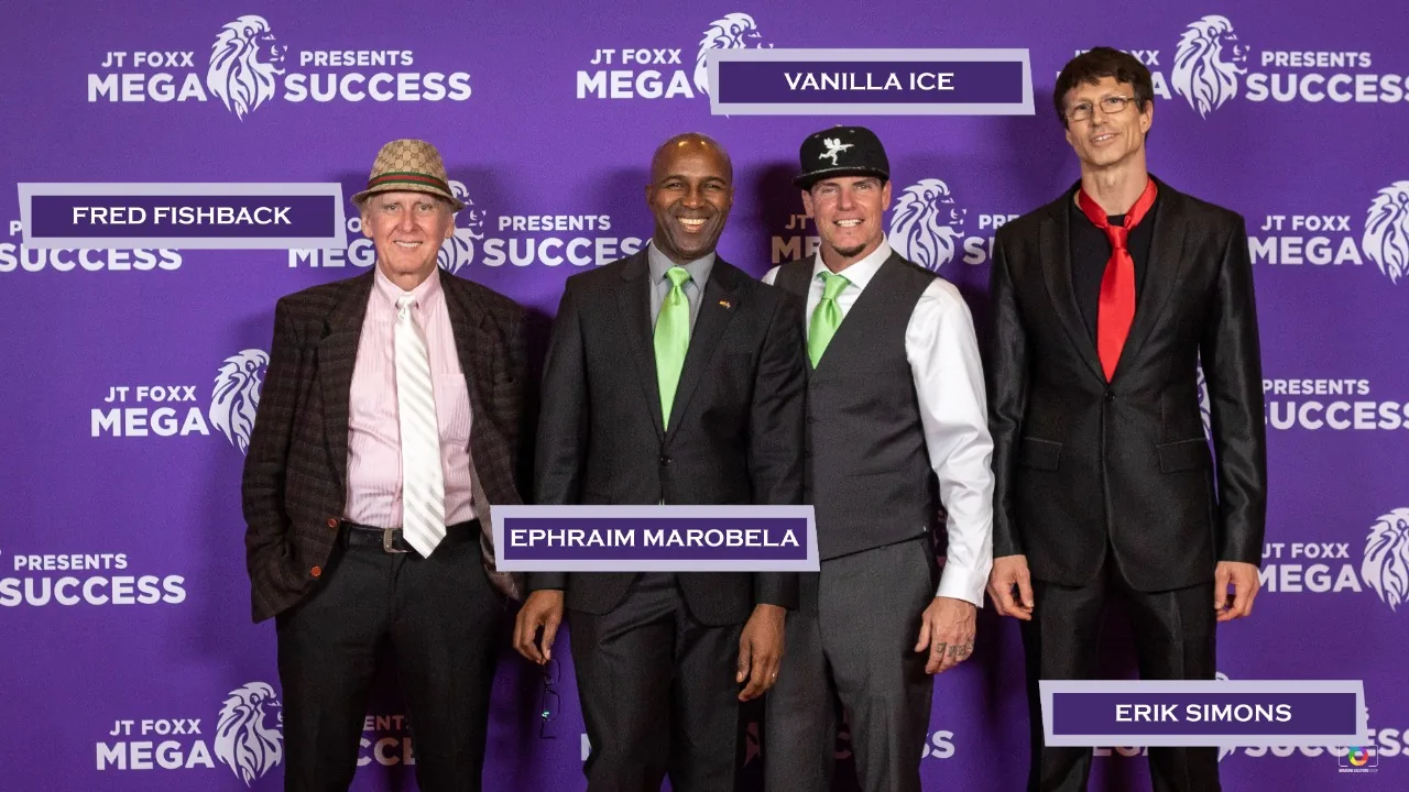 Ephraim Marobela with Vanilla Ice